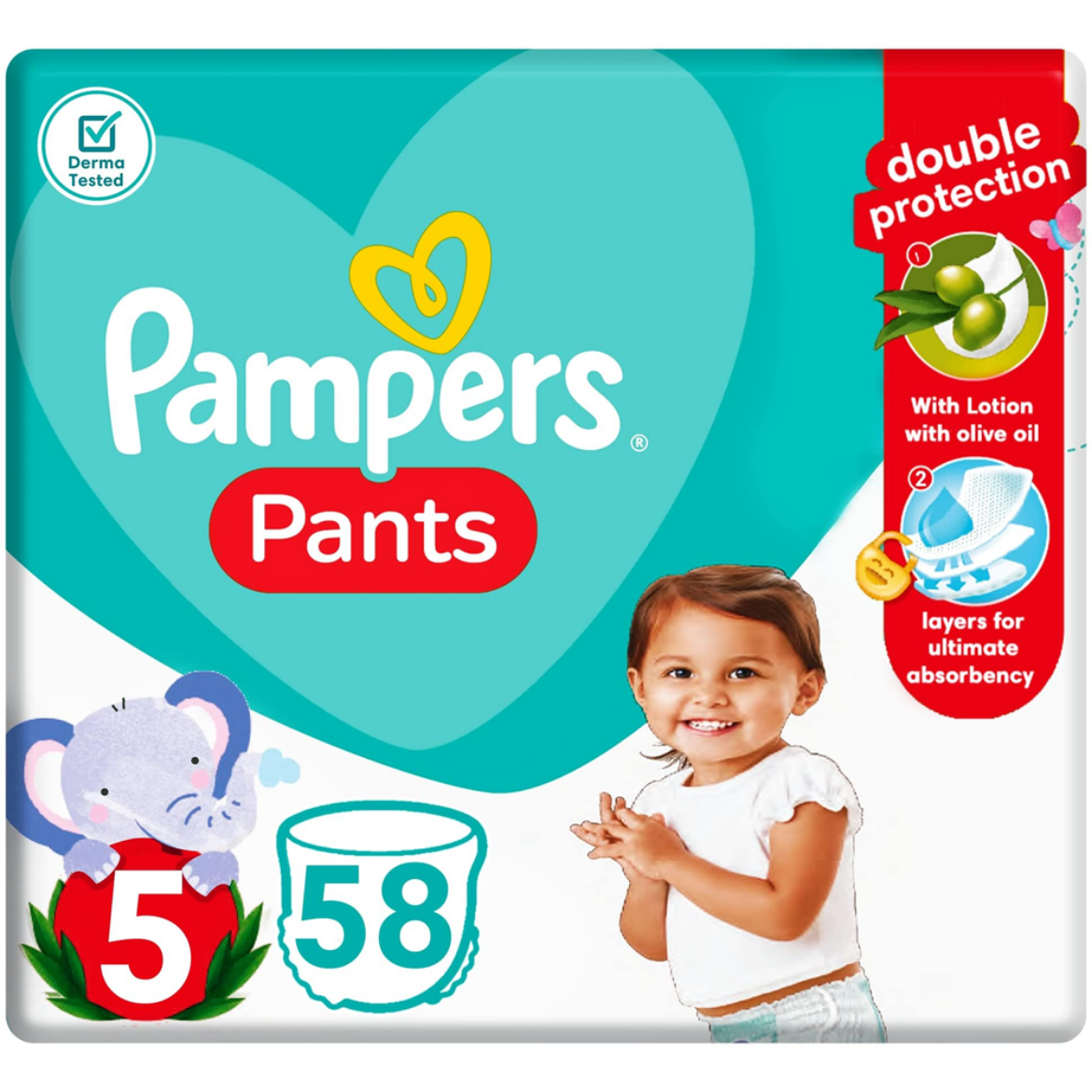 Picture of Pampers Pants Junior Size5 58 Diapers 