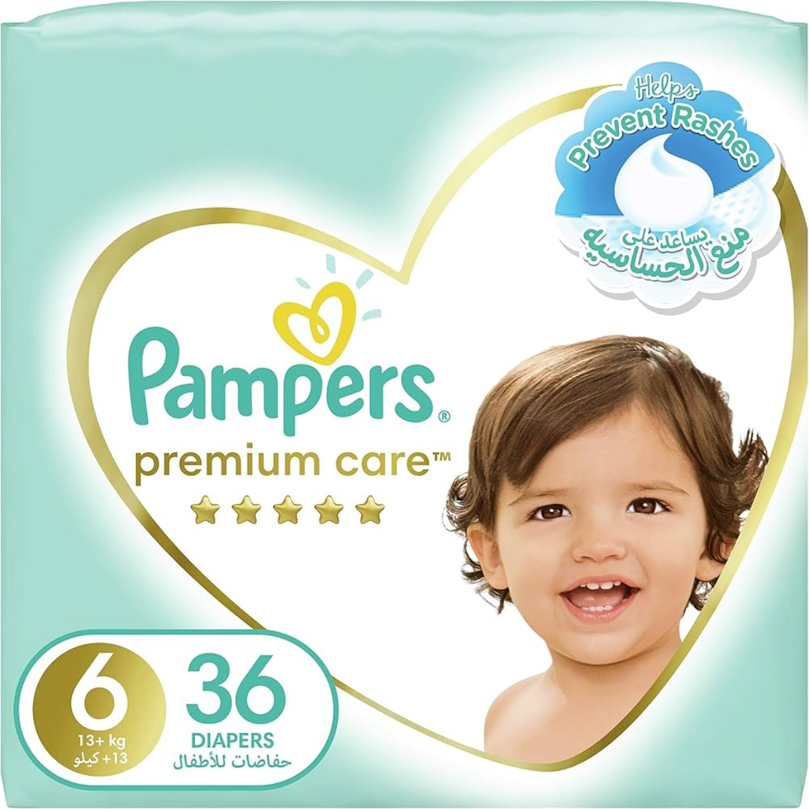 Picture of Pampers Saudi Premium Care Size 6 36Pants