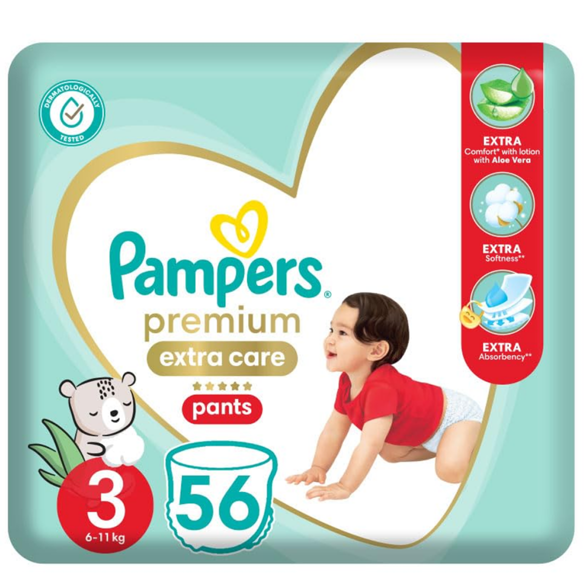 Picture of Pampers Saudi Premium Care  Size3 56Pants