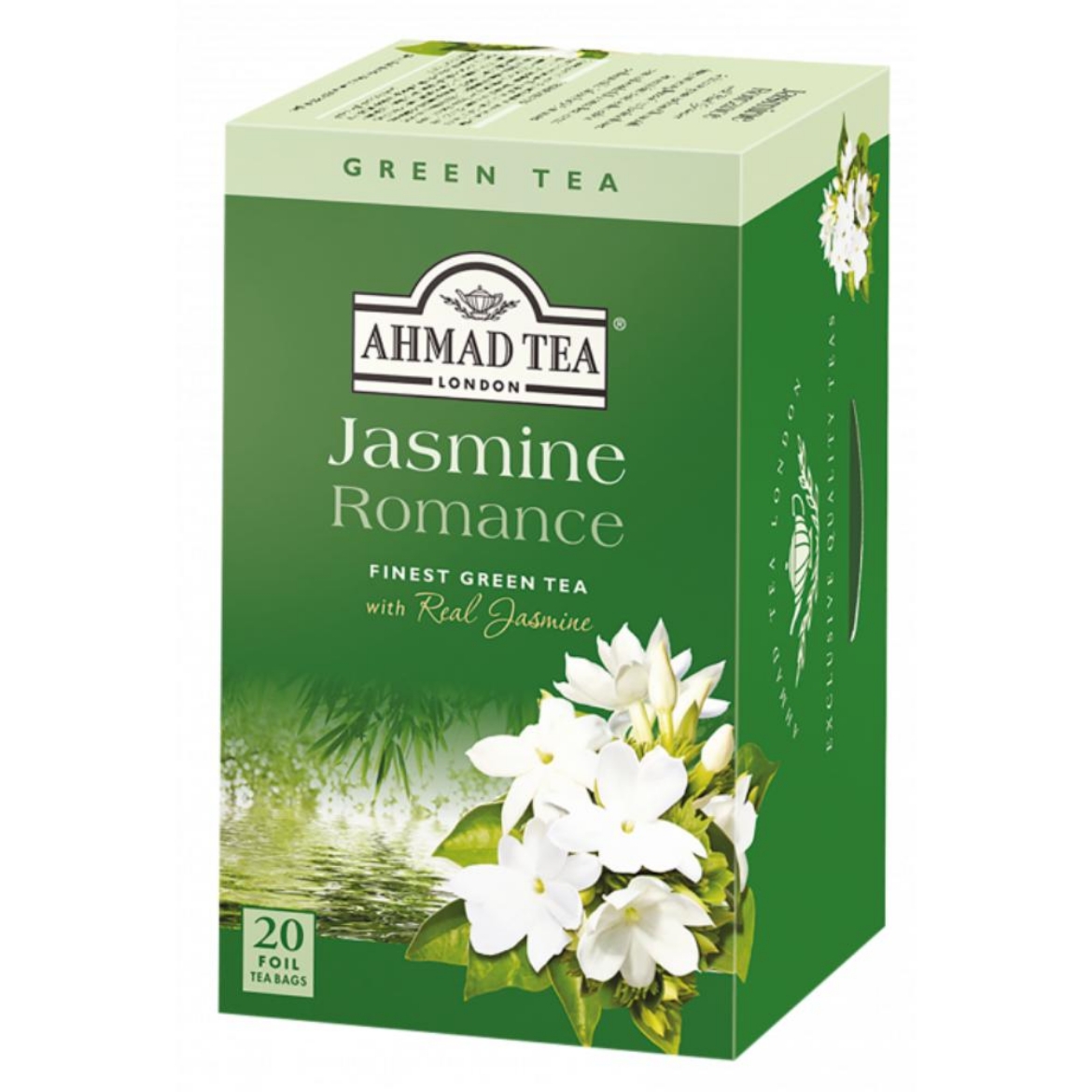 Picture of Ahmed Tea, green foil jasmine Tea, 20 strands