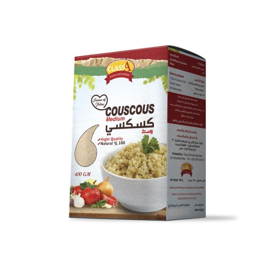 Picture of Class couscous, medium carton, 400 g