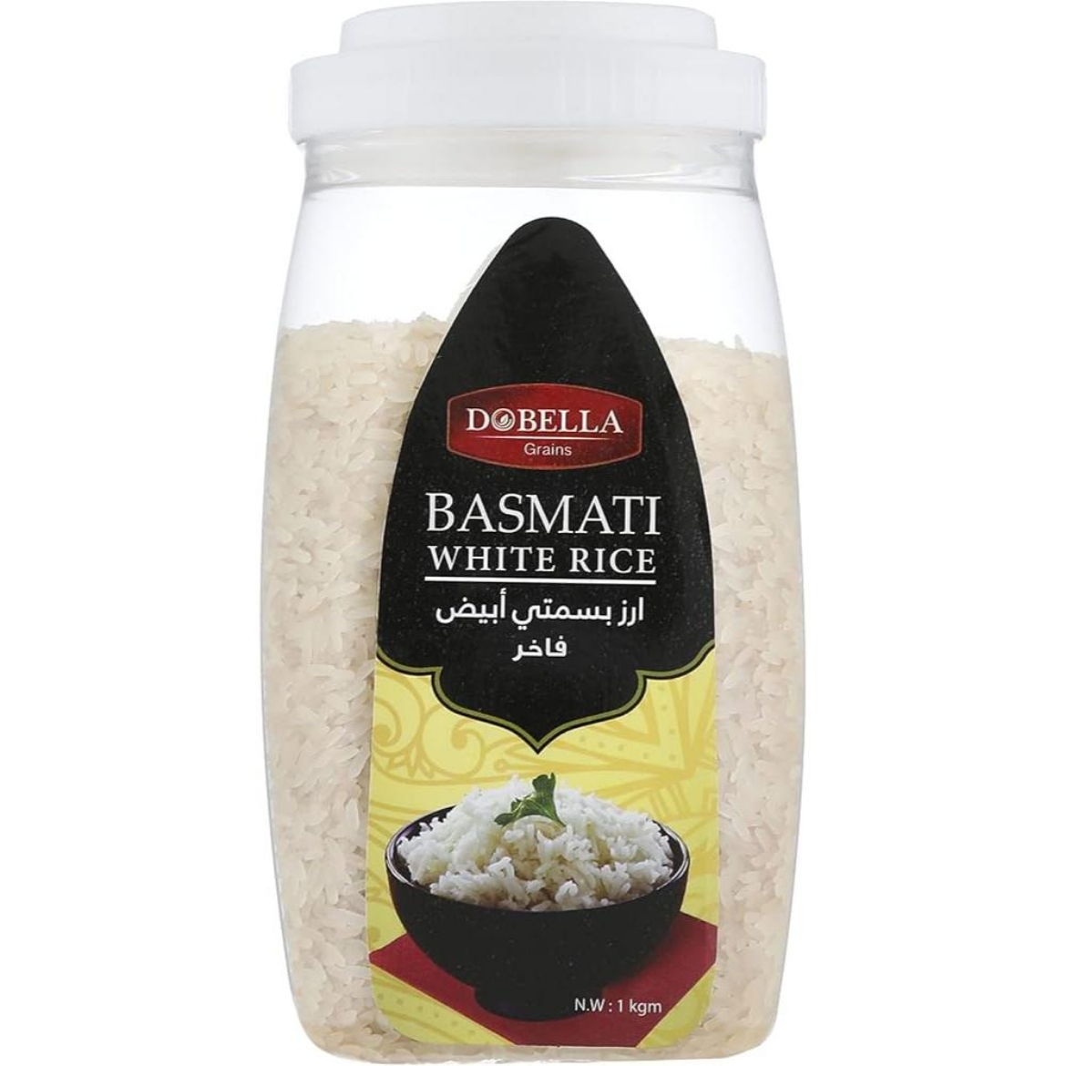 Picture of Dobella white basmati rice, jar 1kg