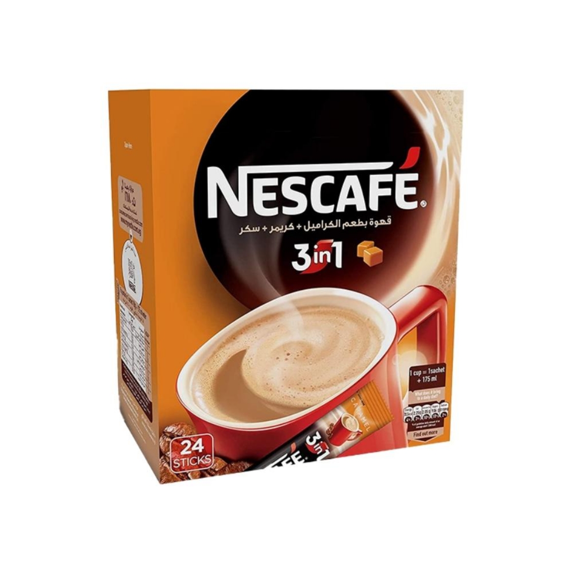Picture of Nescafe Caramel 3x1 18g (24 pieces)