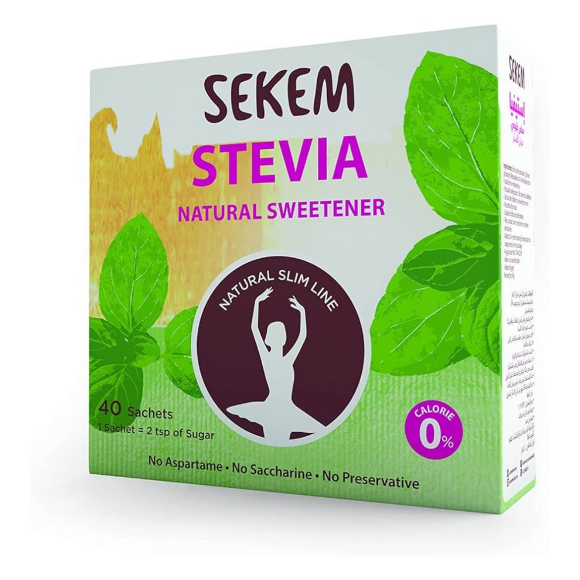 Picture of Sekem Stevia Sugar Substitute 40 Bags