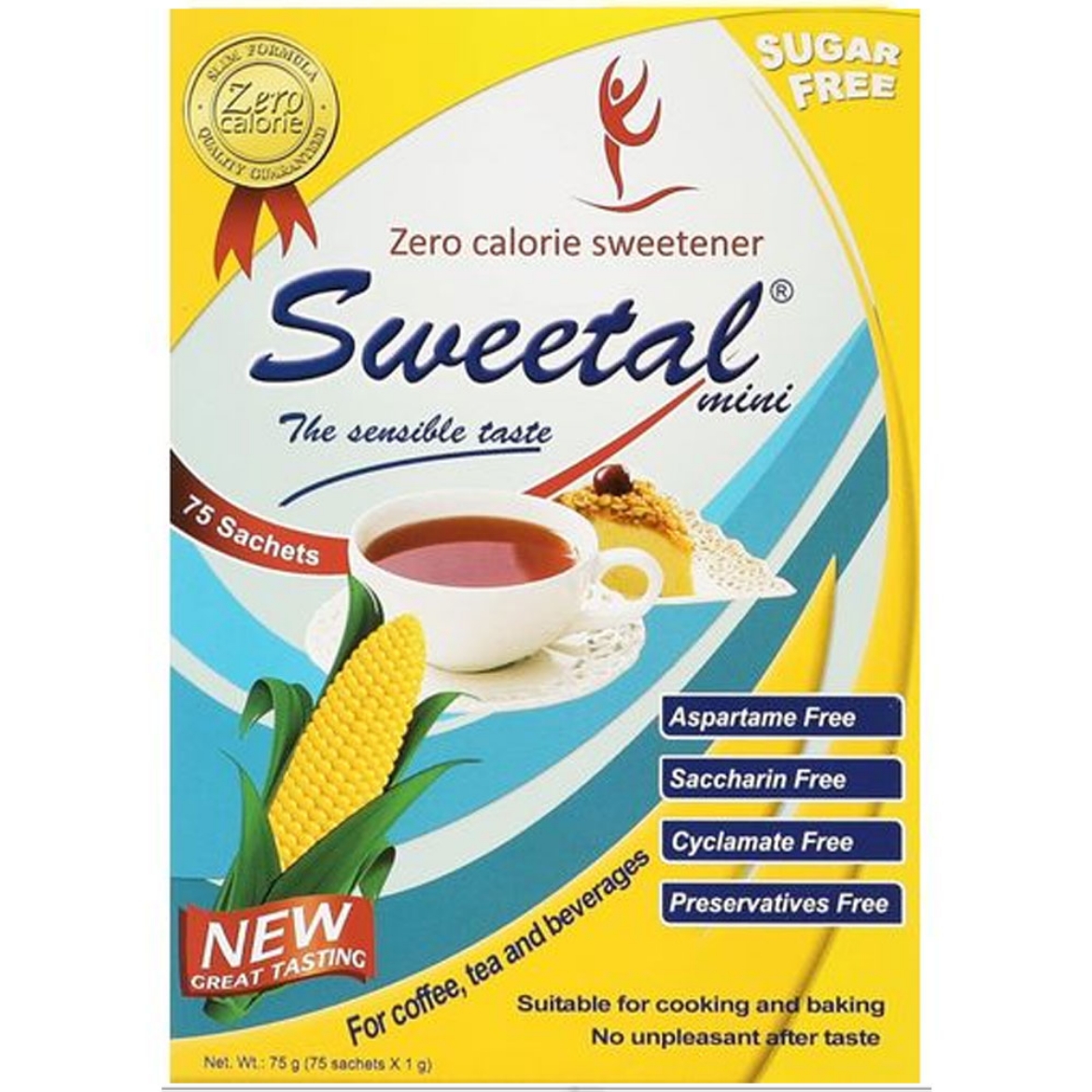 Picture of Sweetal Diet Sugar 75 Sachets 1g