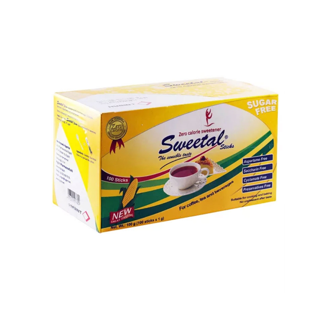 Picture of Sweetal Diet Sugar 100 Sachets 1g