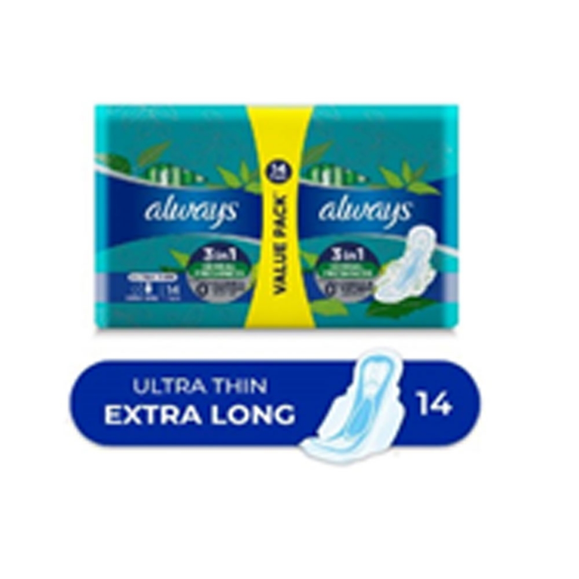 Picture of Always Ultra Thin Pads - Extra Long  14 Pads