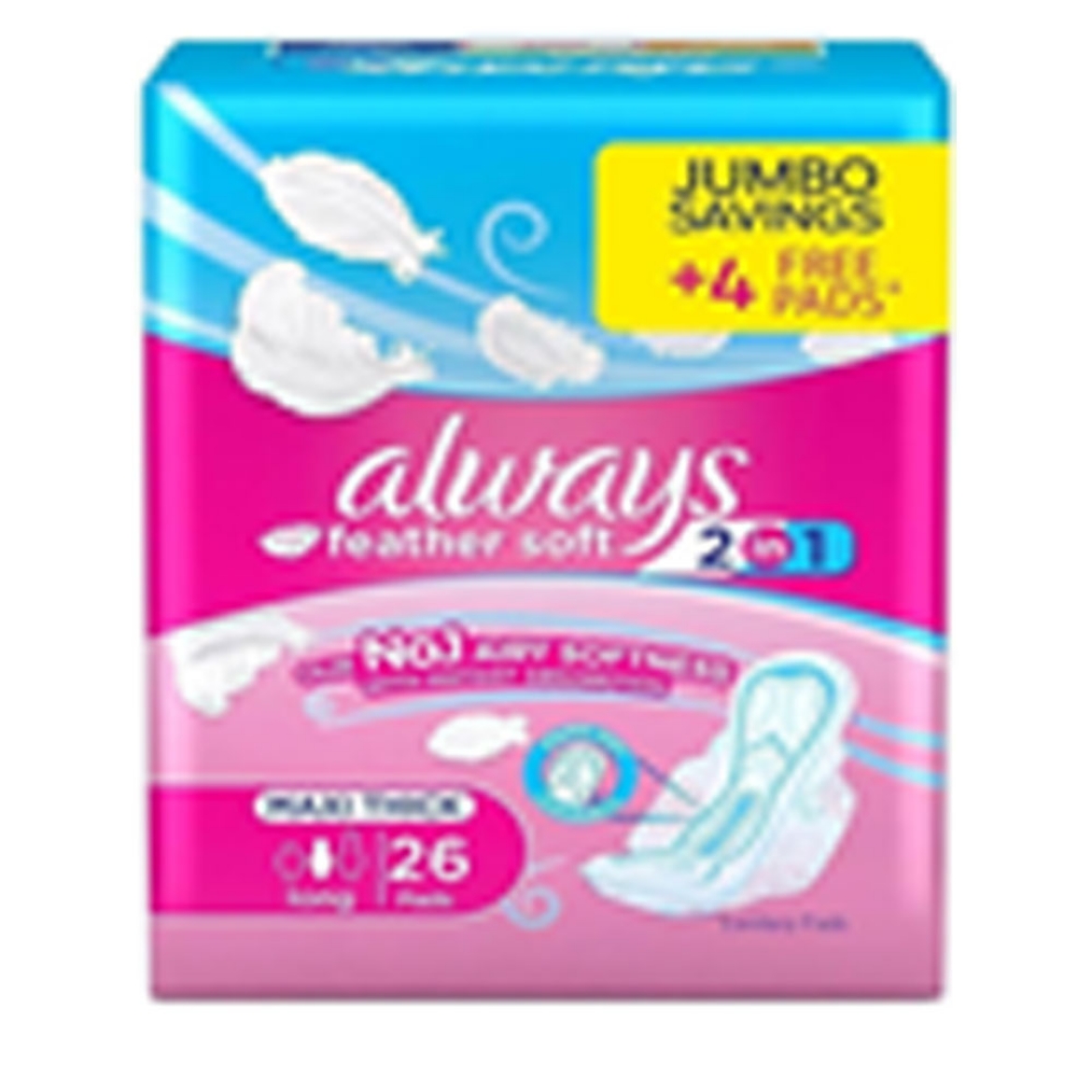 Picture of Always Feather Soft Trio Extra Long 26 Pads