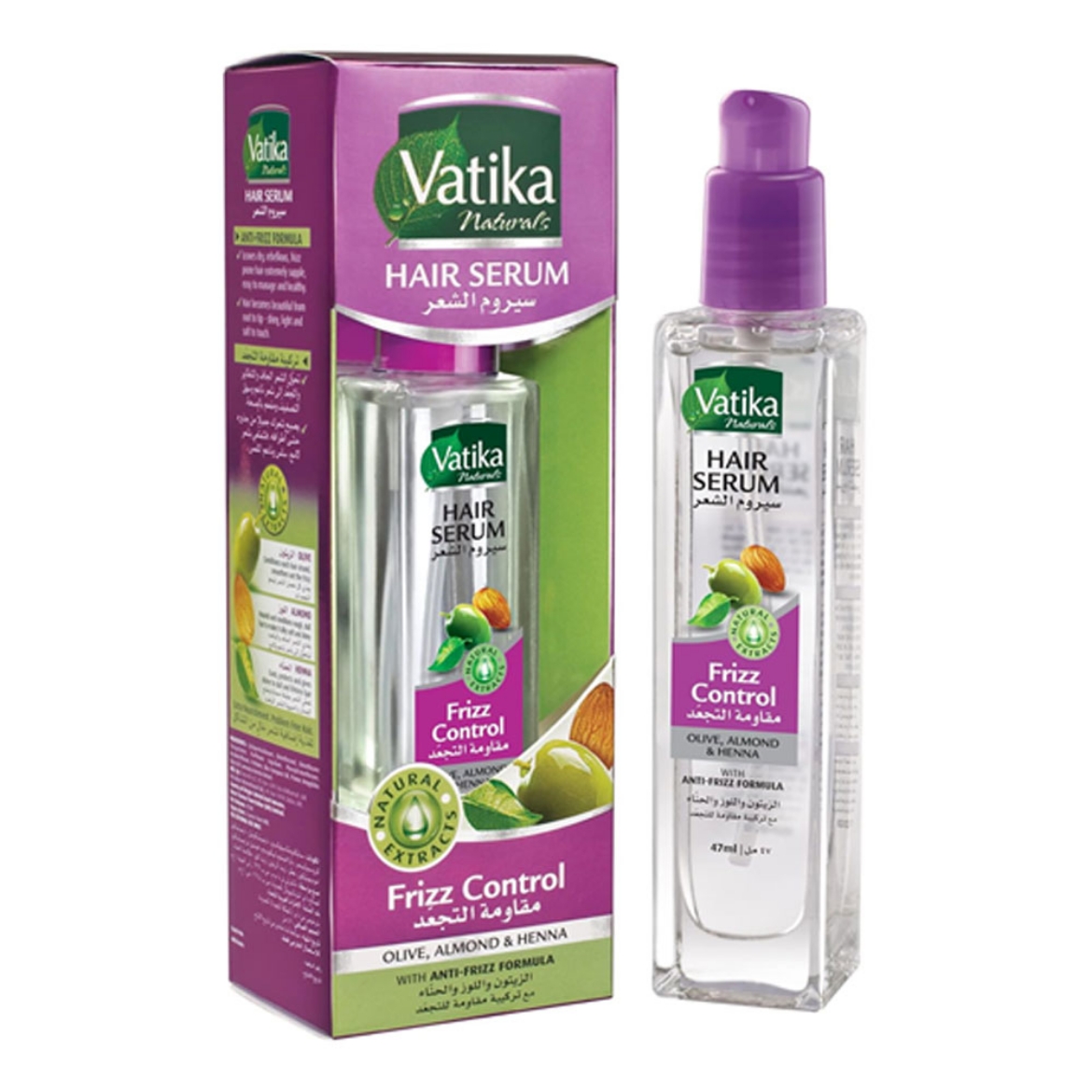 Picture of Vatika hair serum with olive, almond and henna 47 ml