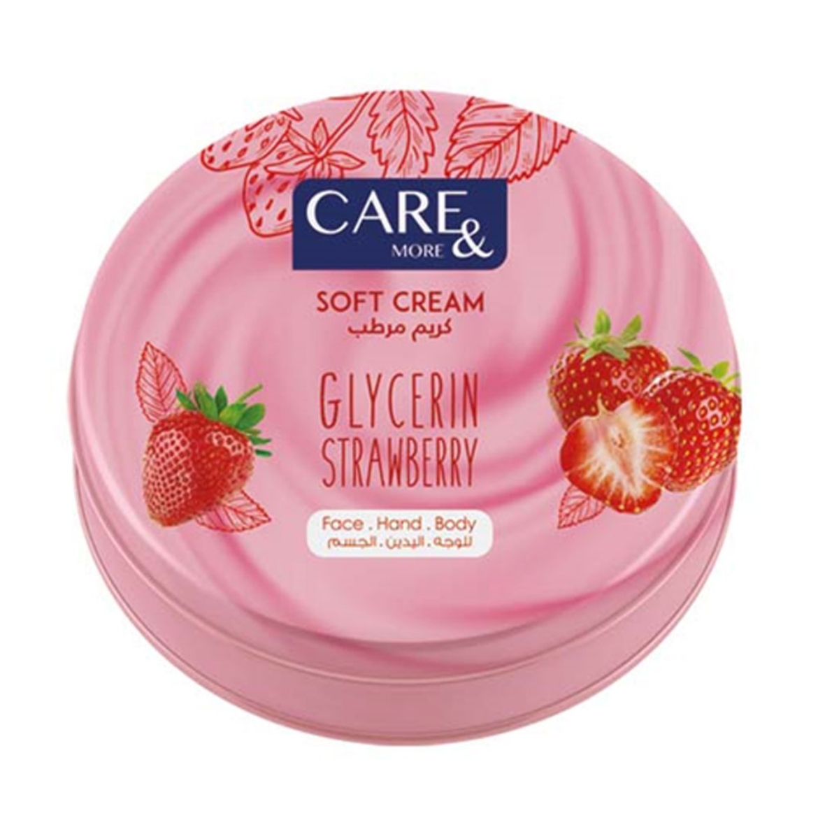 Picture of Care & More Strawberry Moisturizing Skin Cream 250 ml