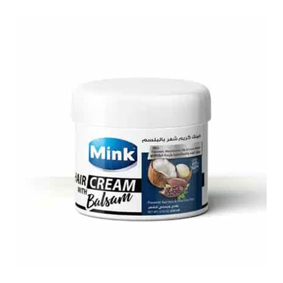 Picture of Mink hair cream with conditioner, coconut oil, macadamia oil and cocoa oil 200 ml