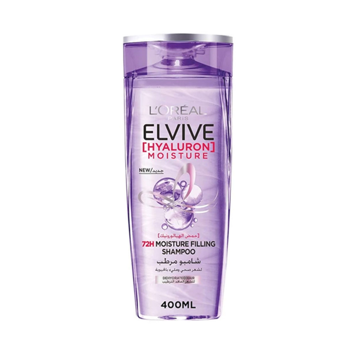 Picture of Elvive Hyaluron Moisturizing Shampoo for dehydrated hair 400ml