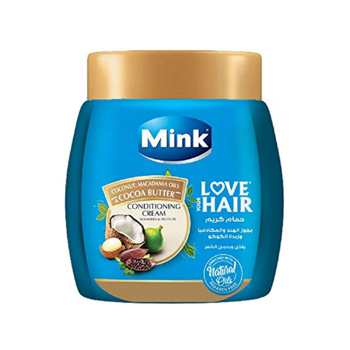 Picture of Mink bath cream with coconut oil, macadamia and cocoa butter, 800 ml