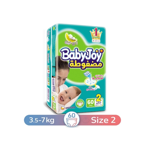 Show details for Baby Joy baby diapers, 60 s, size 2 Picture of Baby Joy baby diapers, 60 s, size 2