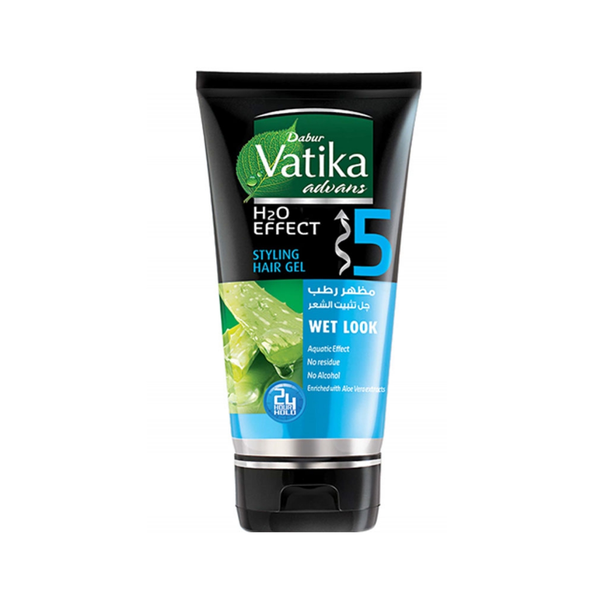 Picture of New Vatika hairspray gel ampoule for men, enriched with aloe vera extract, blue, 185+65 ml free