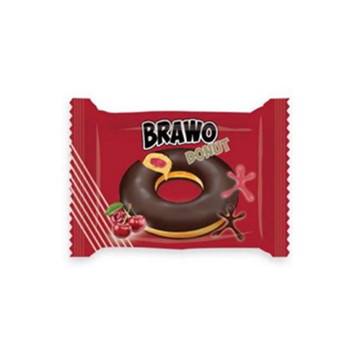 Picture of Brow Donut with Cherry Flavor Sauce 40g