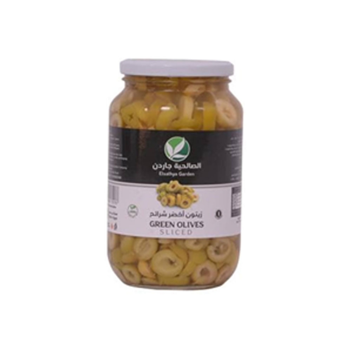 Picture of Salhia natural sliced ​​green olives 1 kg