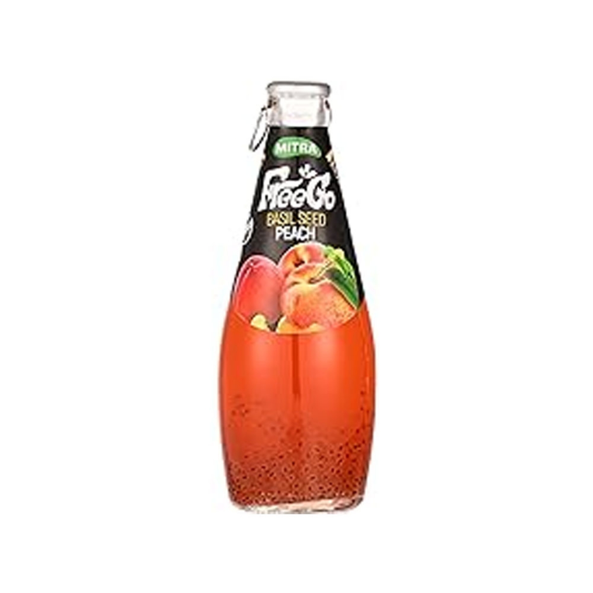 Picture of Free Go Basil Seeds Drink, Peach Flavor, 290 ml