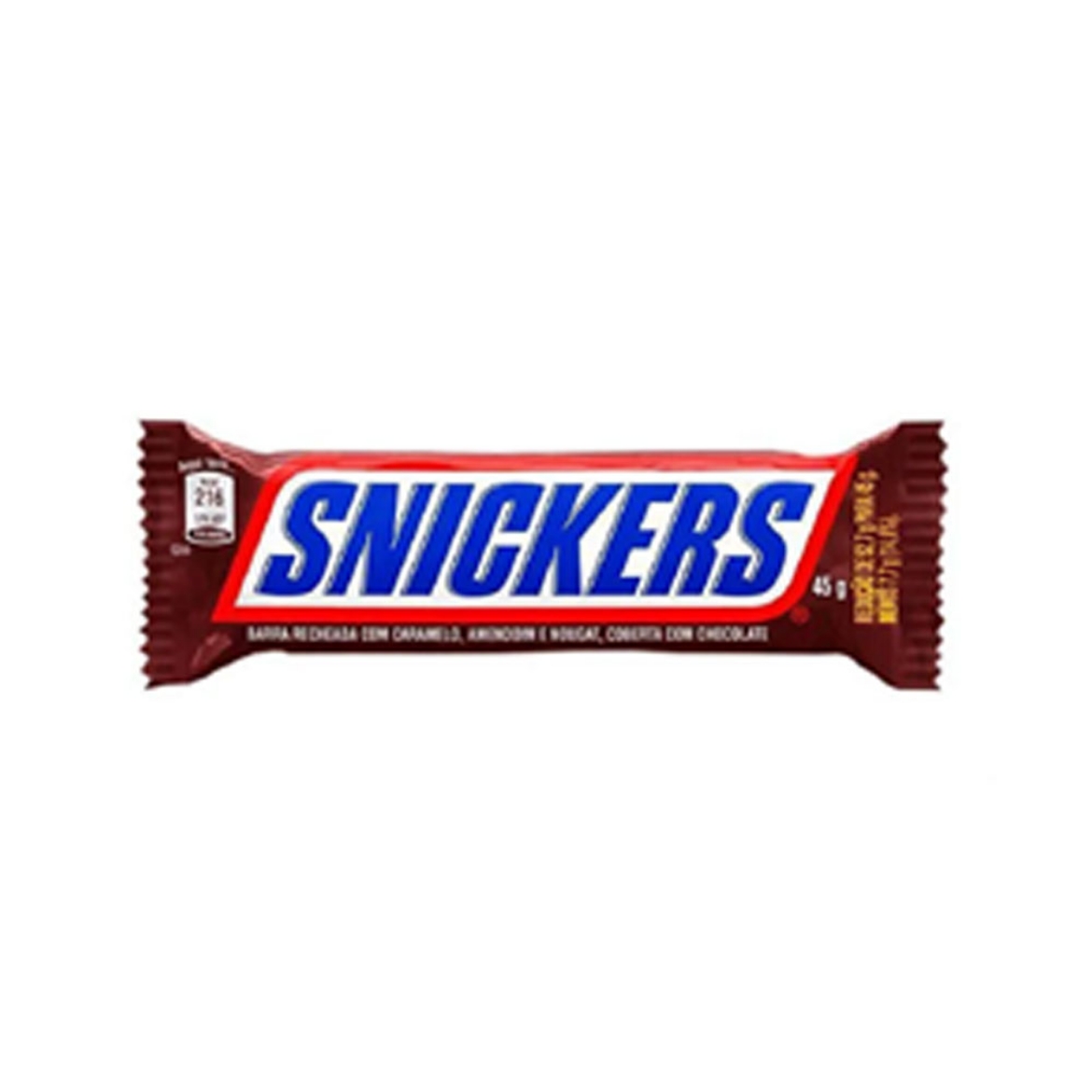 Picture of Snickers chocolate stuffed with nougat, caramel and peanuts, 45 g