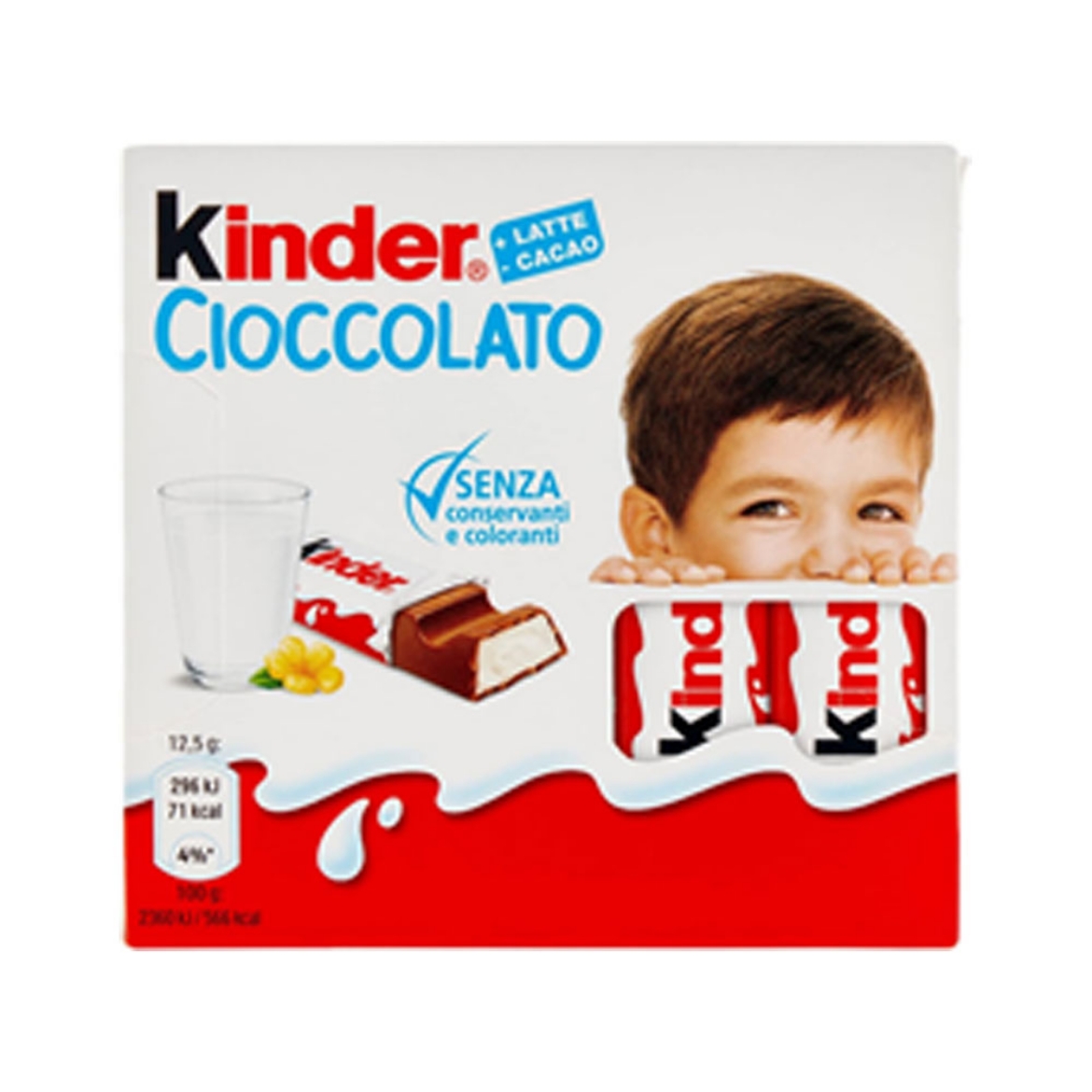 Picture of Kinder milk chocolate with rich milk filling 50g