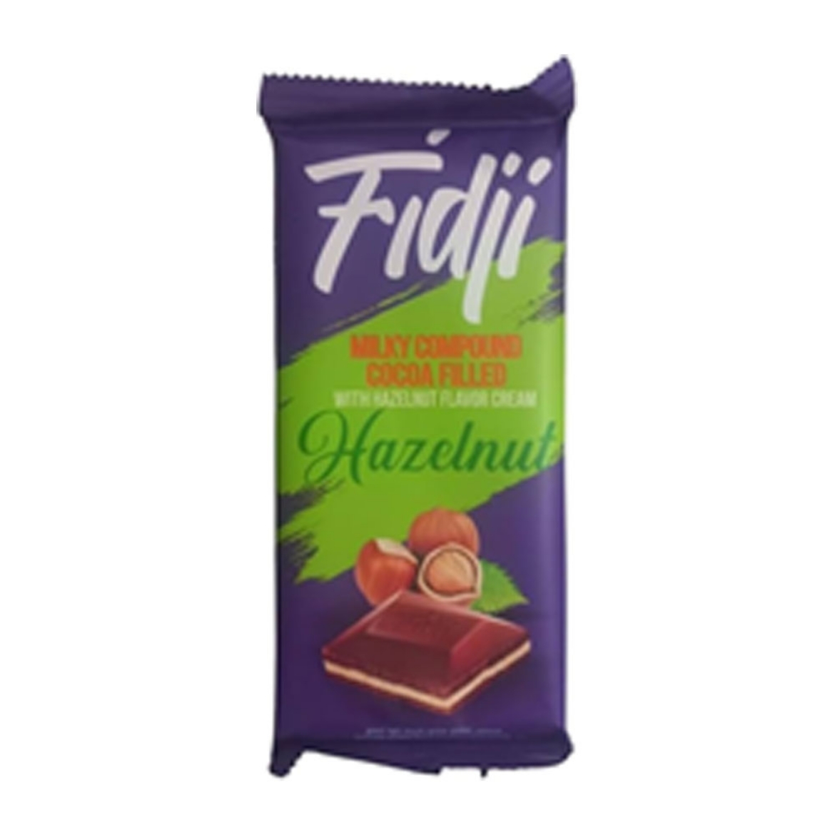 Picture of FedG chocolate with cocoa stuffed with hazelnut cream, 85g