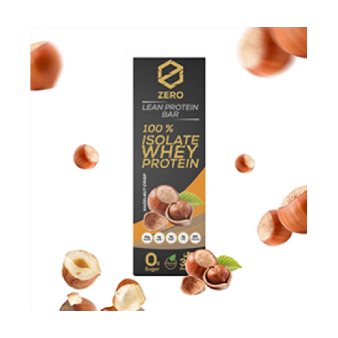 Picture of Zero Lean Protein Bar, crunchy pieces with hazelnut taste, 70 g