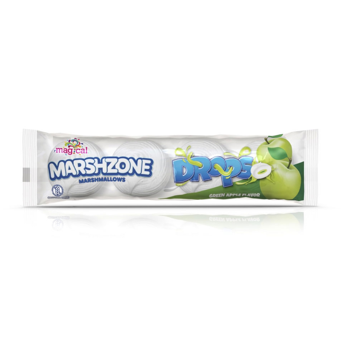 Picture of Magical Marshmallow Drops Green Apple 20g