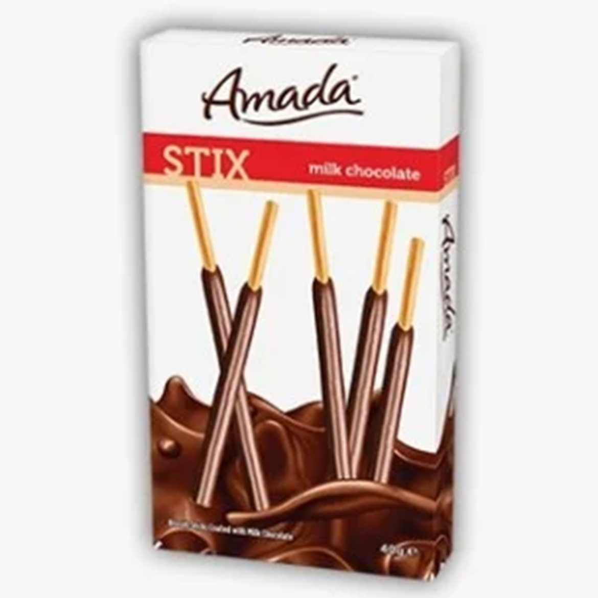 Picture of Amada Biscuit Sticks  with Milk Chocolate 40g