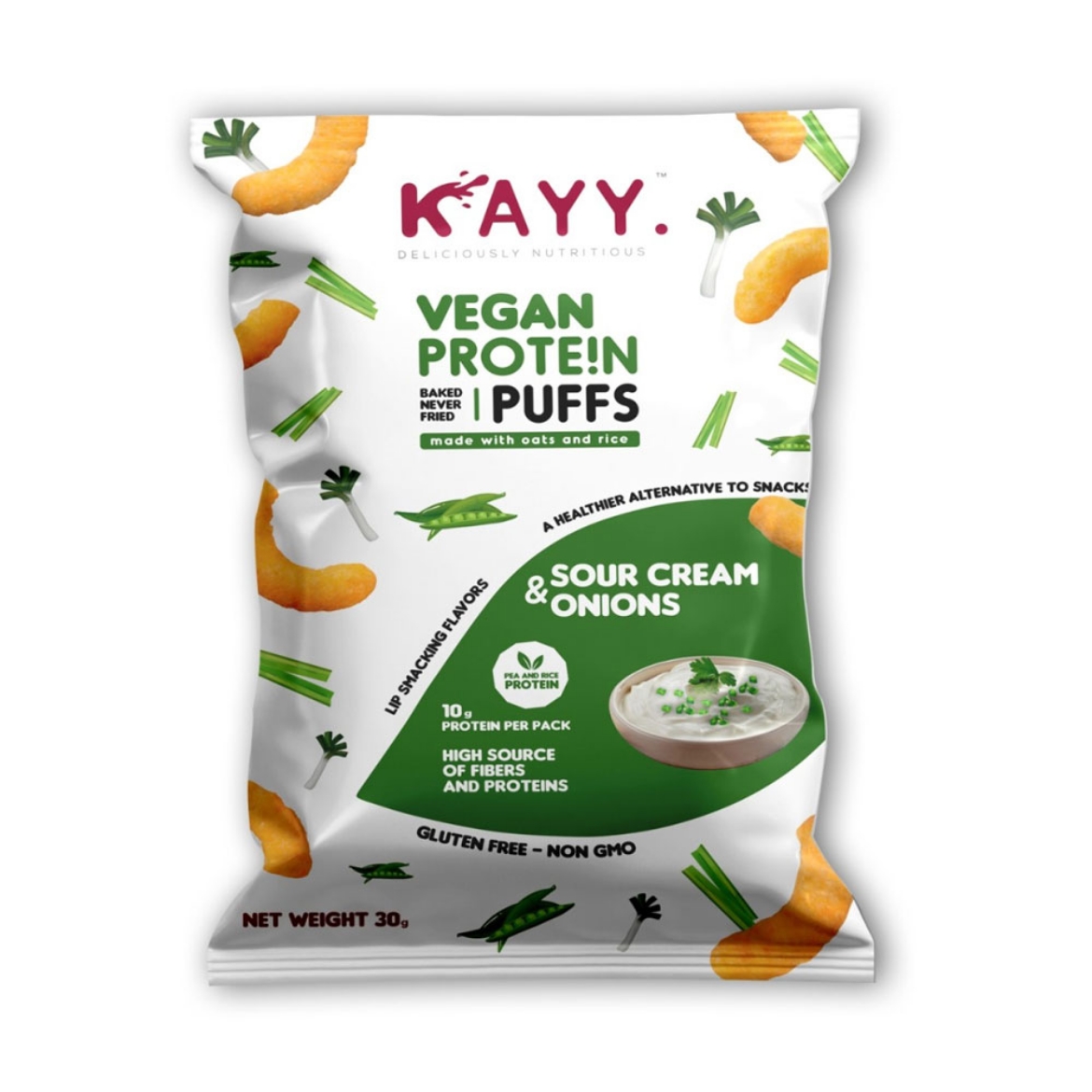 Picture of Kay Snacks Vegan Cream & Onion 30g