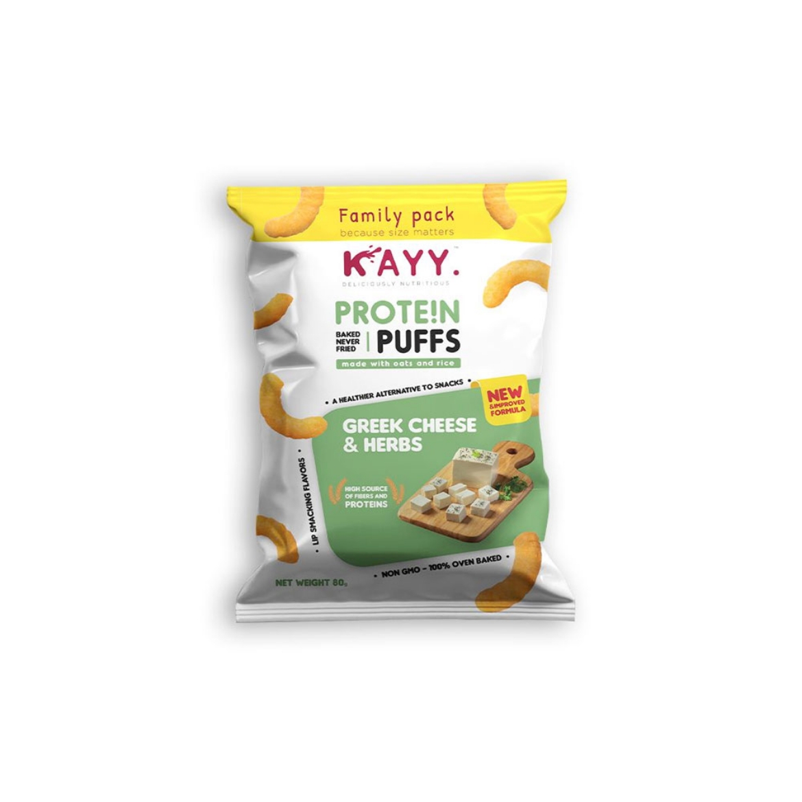 Picture of Kay Snacks High Protein Greek Cheese and Herbs 80g