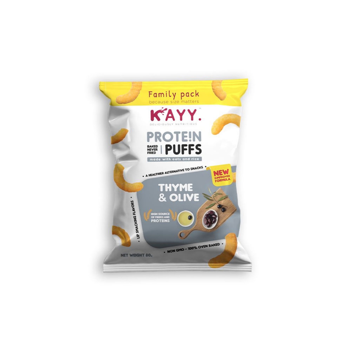 Picture of Kay Snacks High Protein Thyme and Olives 80g