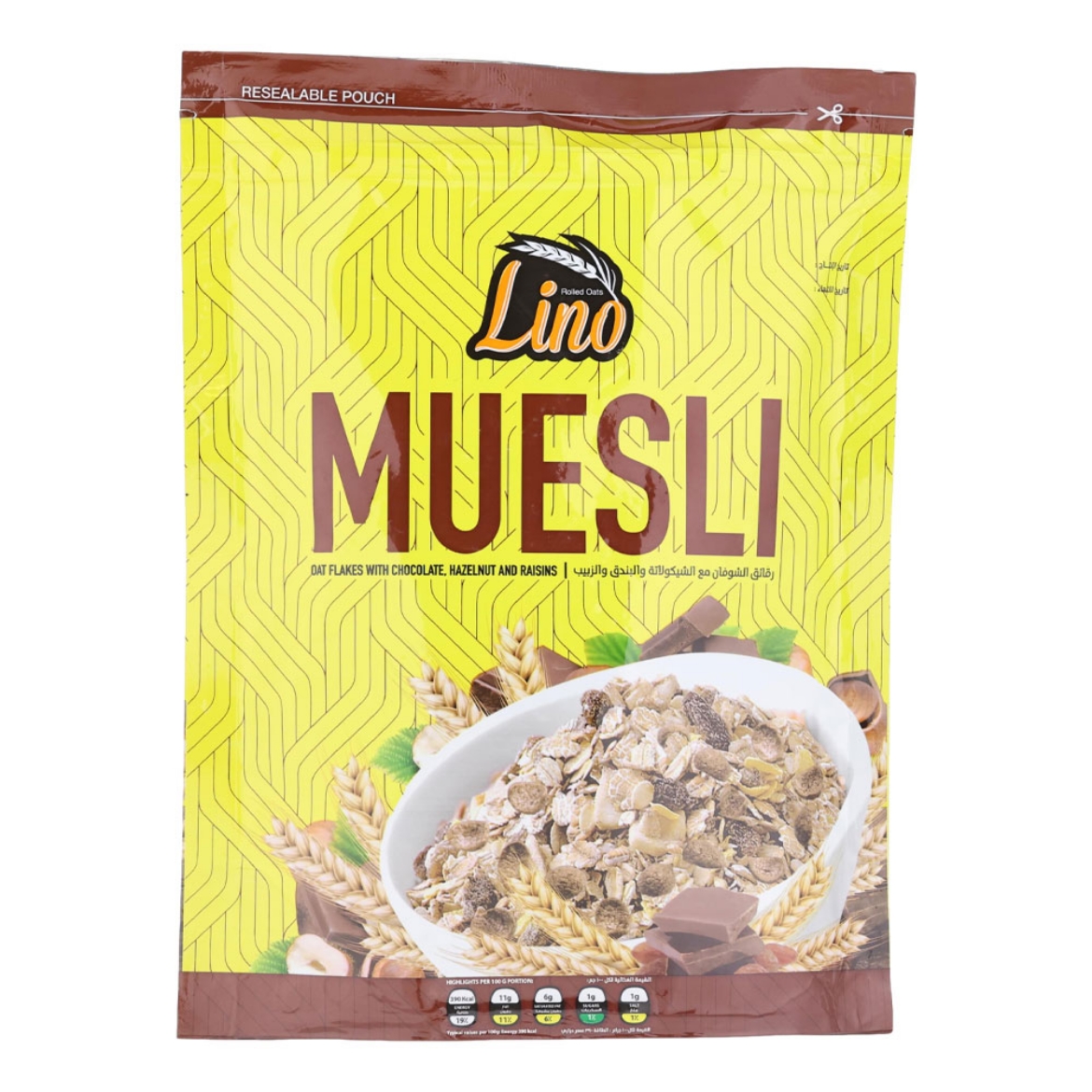 Picture of Lino Muesli Oat Chocolate and hazelnuts 375g