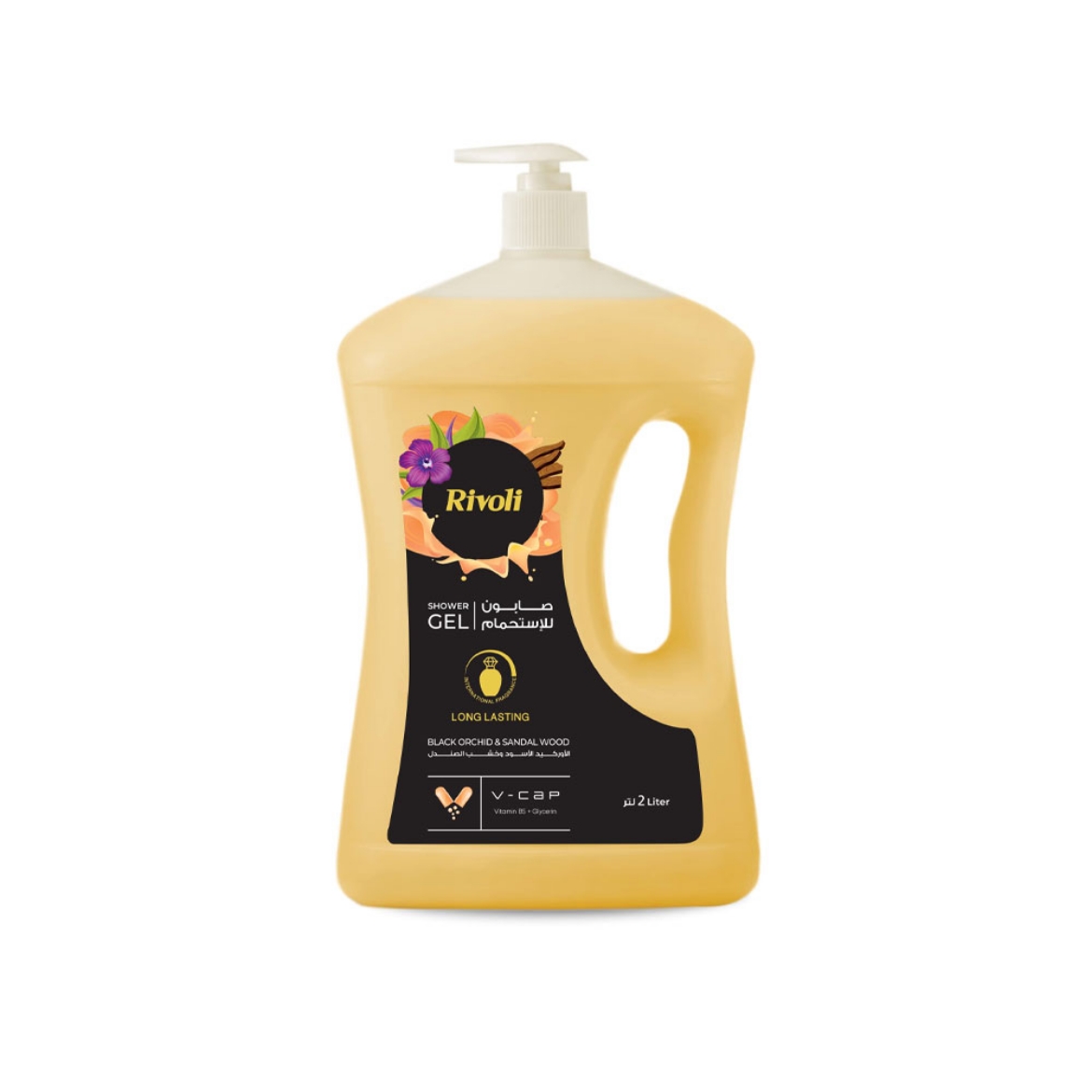 Picture of Rivoli Shower Gel Black Orchid 2 Liters