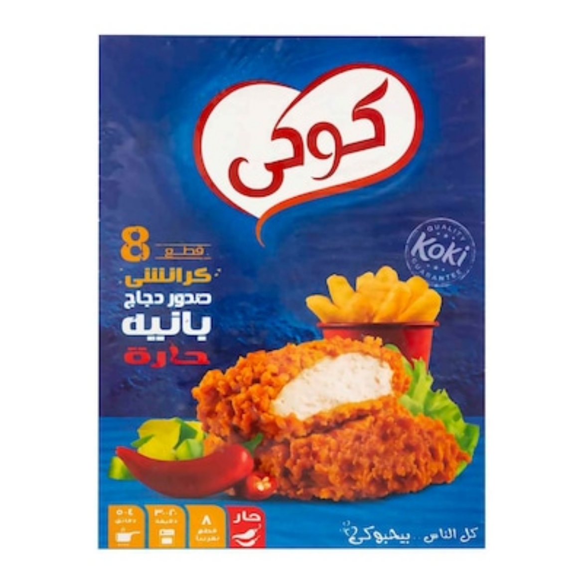 Picture of koki crunchy spicy chicken pane 8pcs 400g