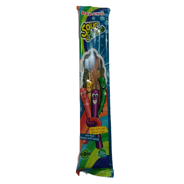Show details for Bebeto Fruits Sour Jelly Stick - 30gm Picture of Bebeto Fruits Sour Jelly Stick - 30gm