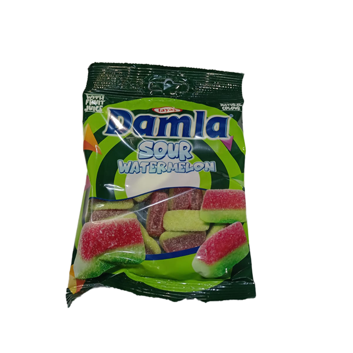 Picture of Damla jelly candy, watermelon flavor and fruit juice, 80g