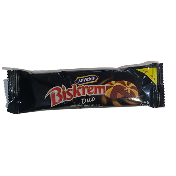 Show details for Biskrem  biscuit with cocoa cream, 3 pieces Picture of Biskrem  biscuit with cocoa cream, 3 pieces