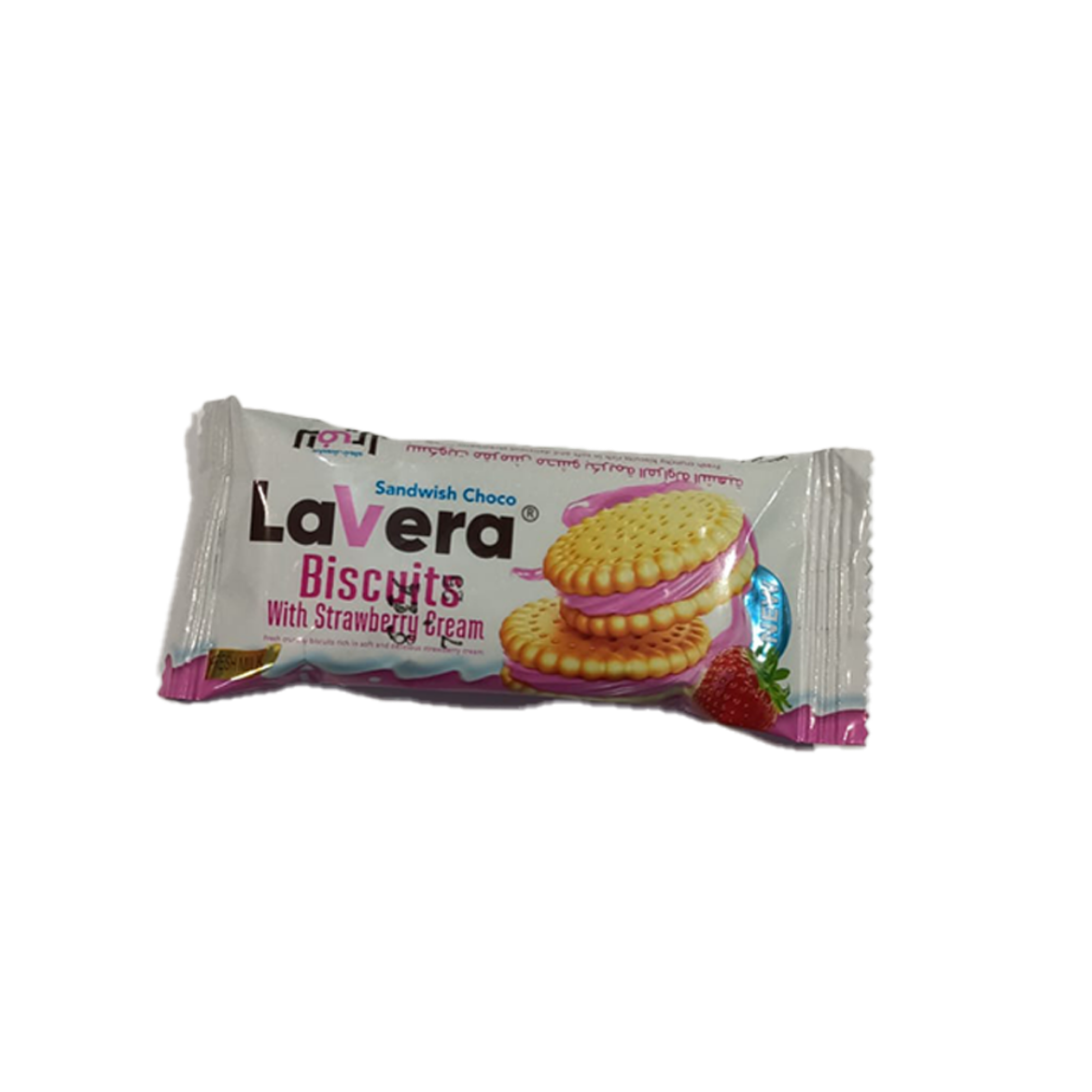 Picture of Lavera crispy biscuit stuffed with strawberry cream