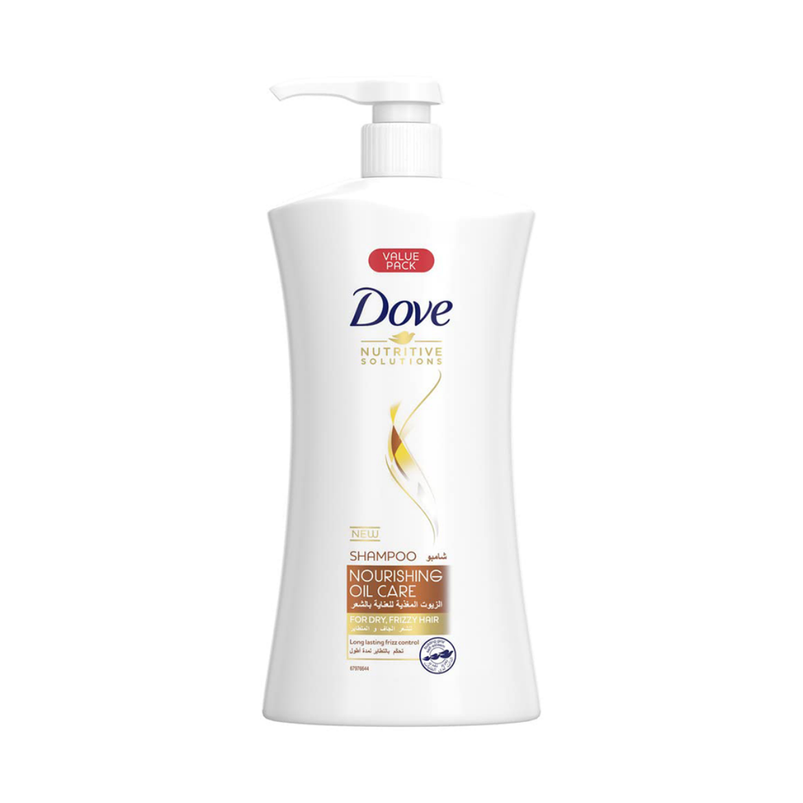 Picture of Dove shampoo with nourishing oils for hair care, 1 liter