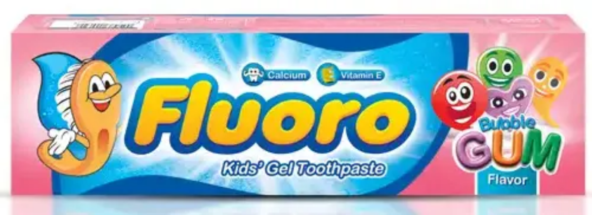 Picture of Fluoro gel toothpaste for children, 20% discount, gum flavor, 50 g