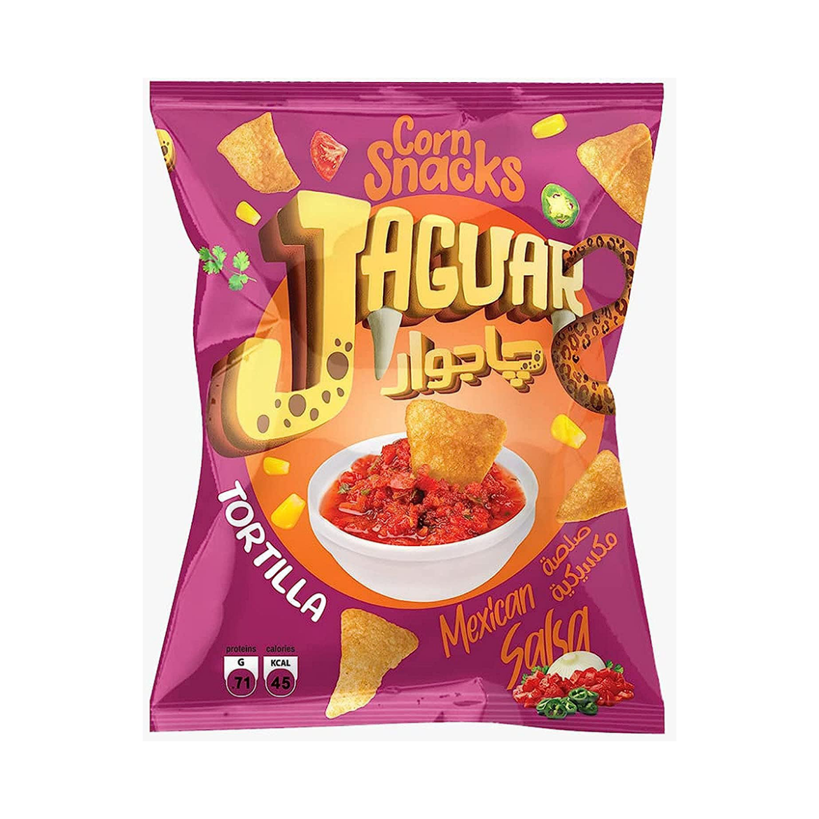 Picture of Jaguar Corn Snacks Mexican Sauce 5EG