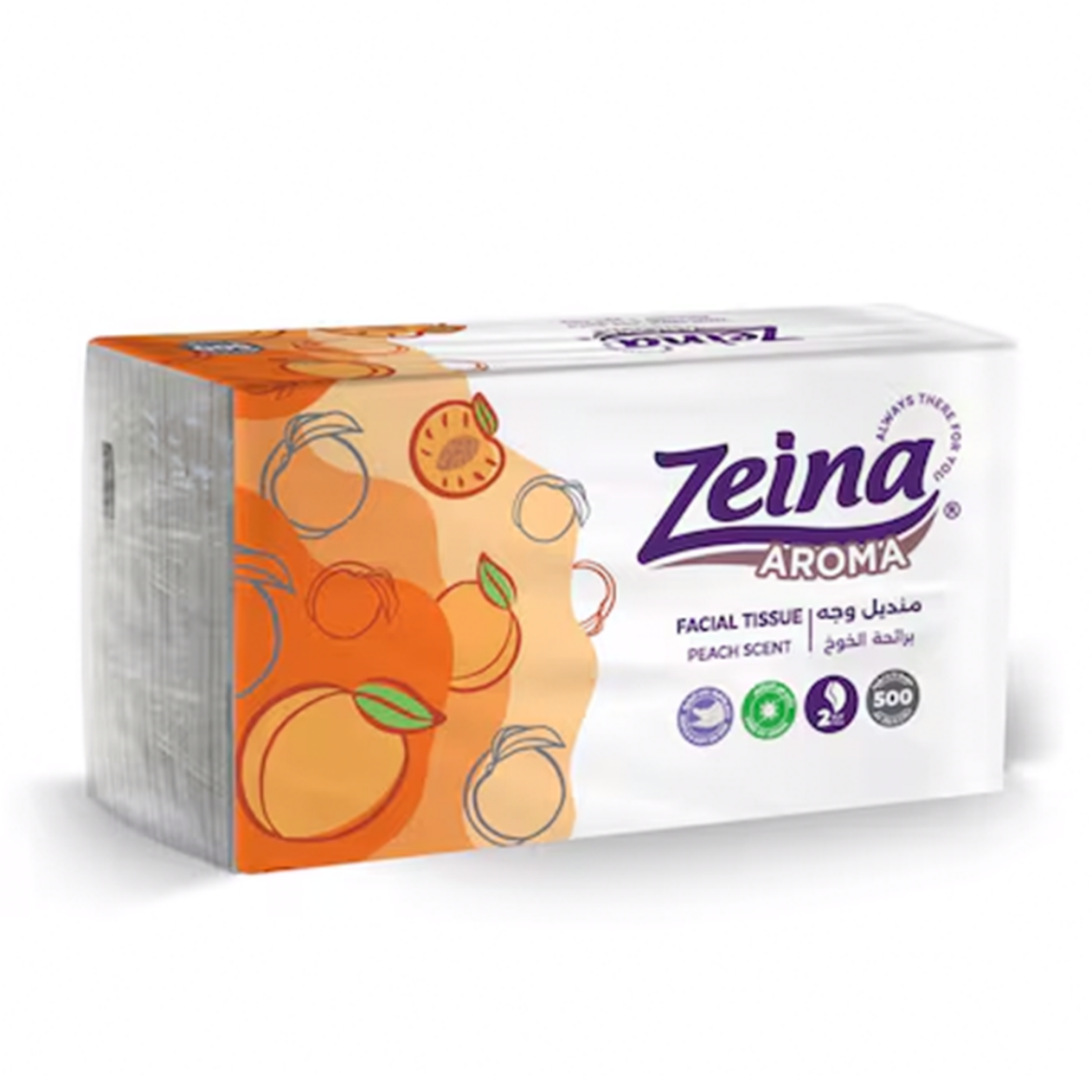 Picture of Zeina Fruit Tissues Peach 500 Tissues