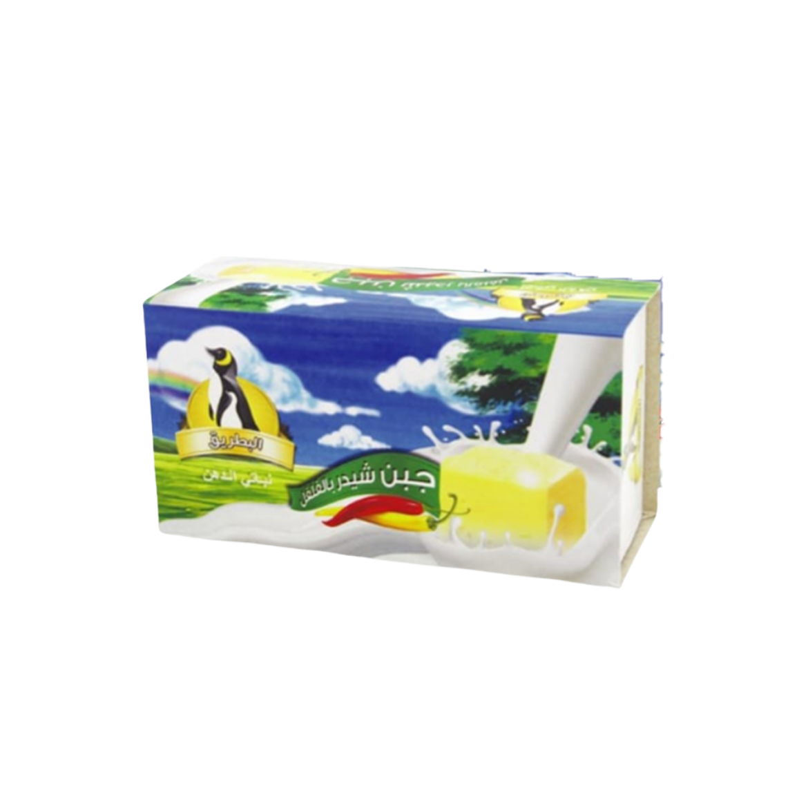 Picture of Penguin Cheddar Cheese with Pepper, Vegan, 450g