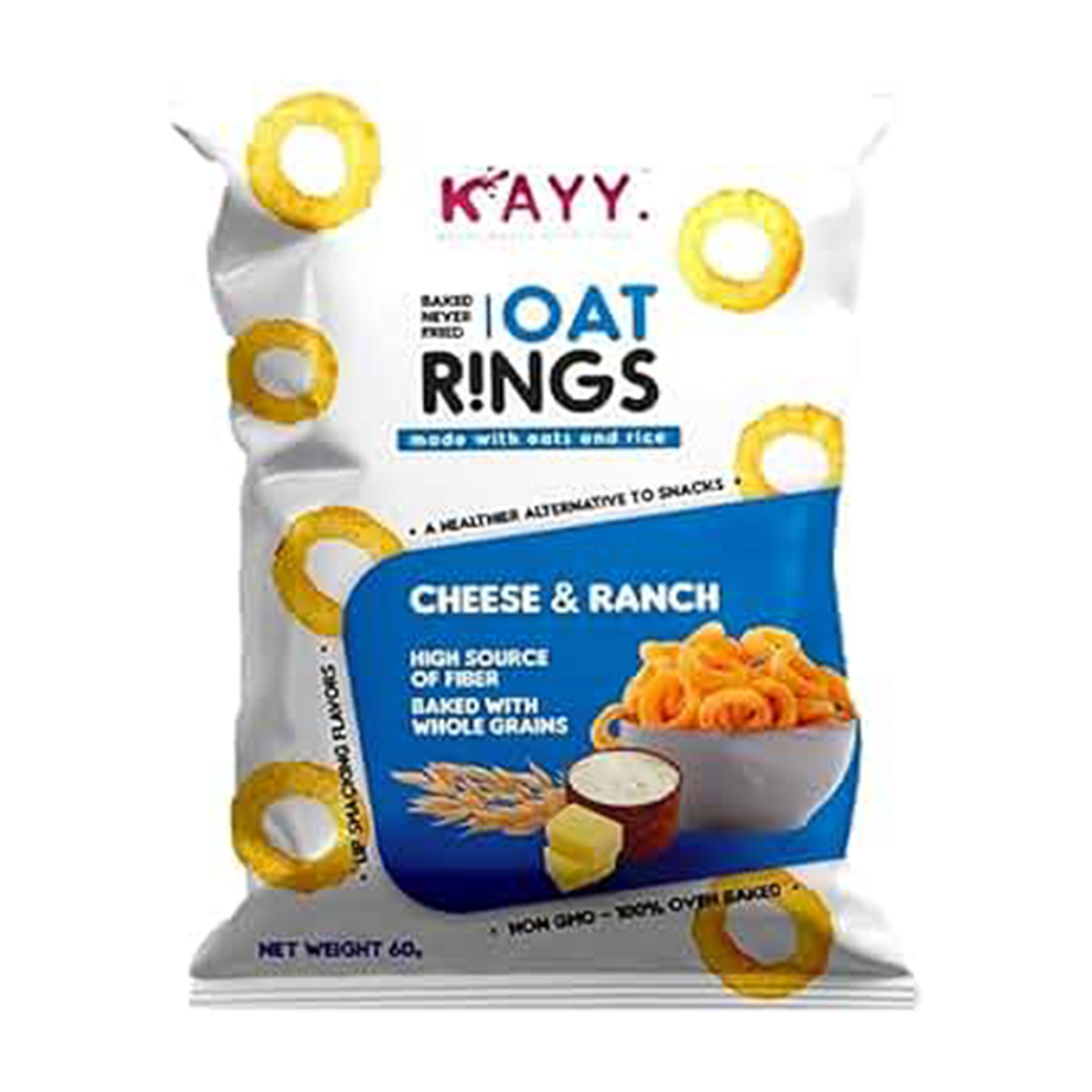 Picture of Kay Snacks Oatmeal Rings Cheese and Sauce 60g