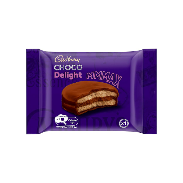 Show details for Cadbury Delight Max Chocolate Biscuit 25.5g Picture of Cadbury Delight Max Chocolate Biscuit 25.5g