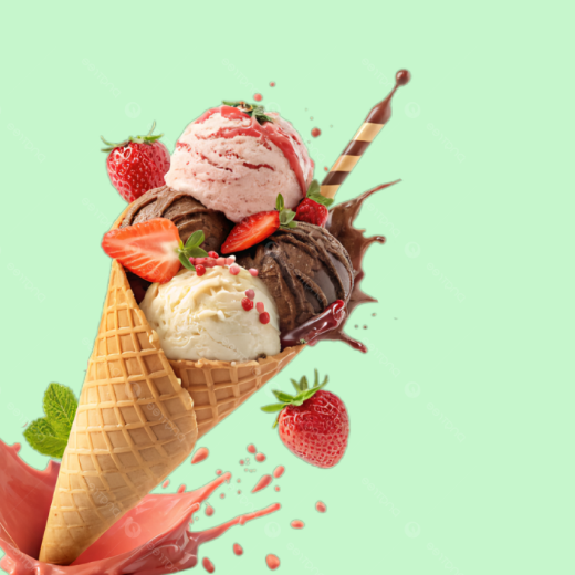 صورة لقسم ايس كريم