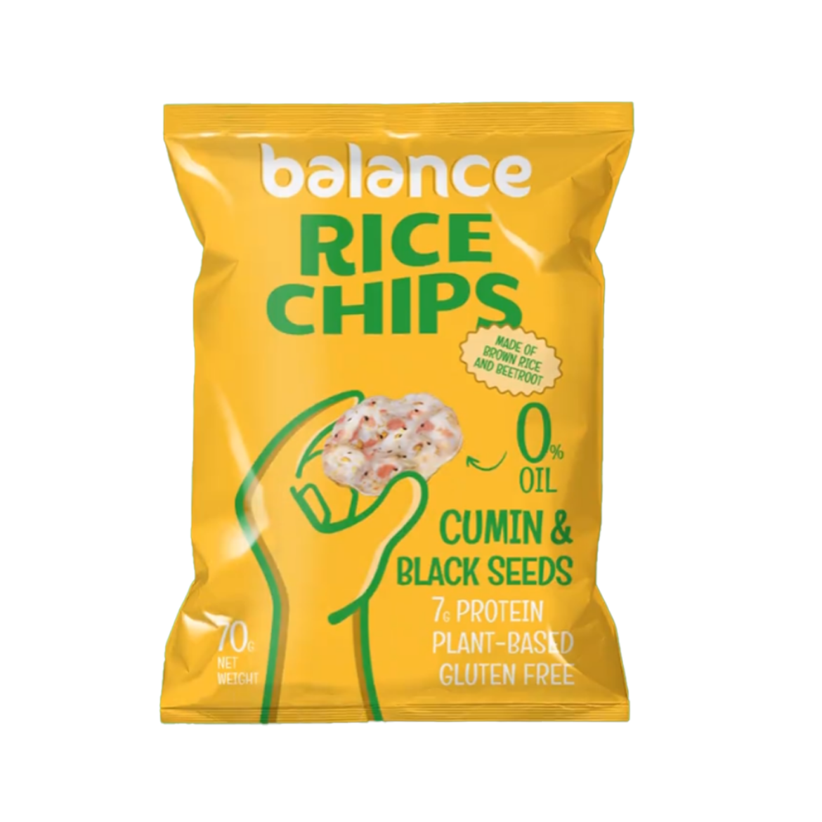 Picture of Balance Rice Chips Cumin & Black Seeds Oil Free