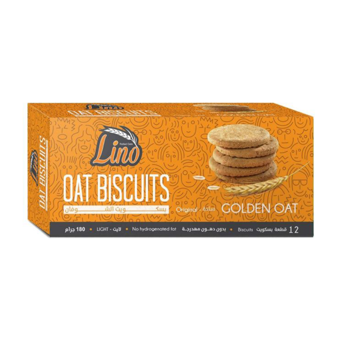 Picture of Lino Plain Oat Biscuits 30g (12 pieces)