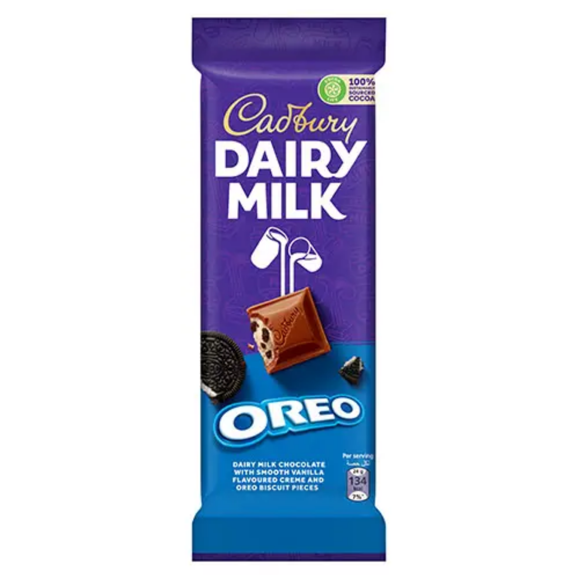 Picture of Cadbury Dairy Milk Oreo & Vanilla Filled Biscuit Pieces 95g