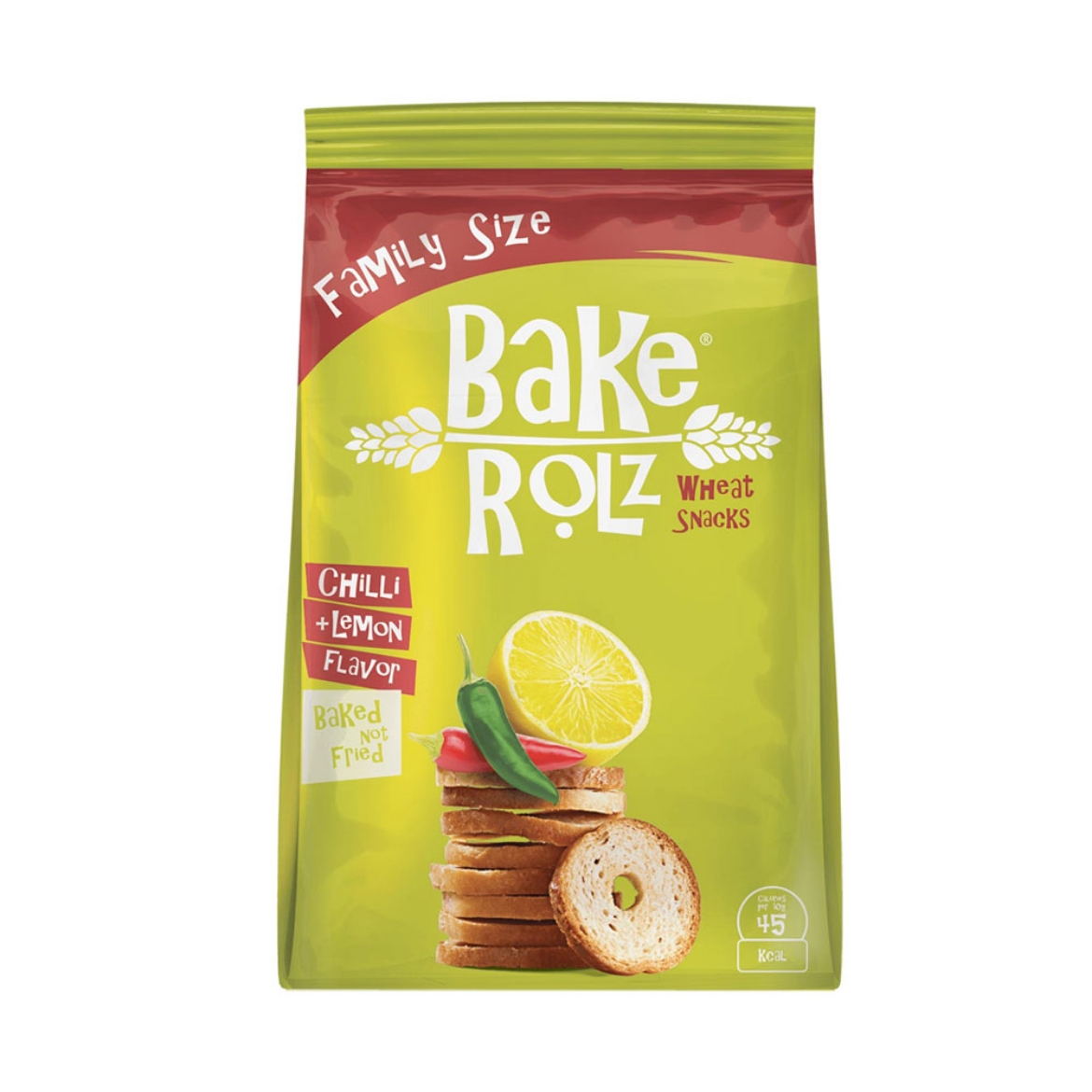 Picture of Bake Rolz Wheat Snacks Hot & Lemon
